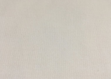 白い/ベージュ快適な伸張のコーデュロイの生地の上限の服装の生地
