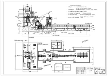 R4M 1Sの連続鋳造機械、CCM機械ひしゃくタレット